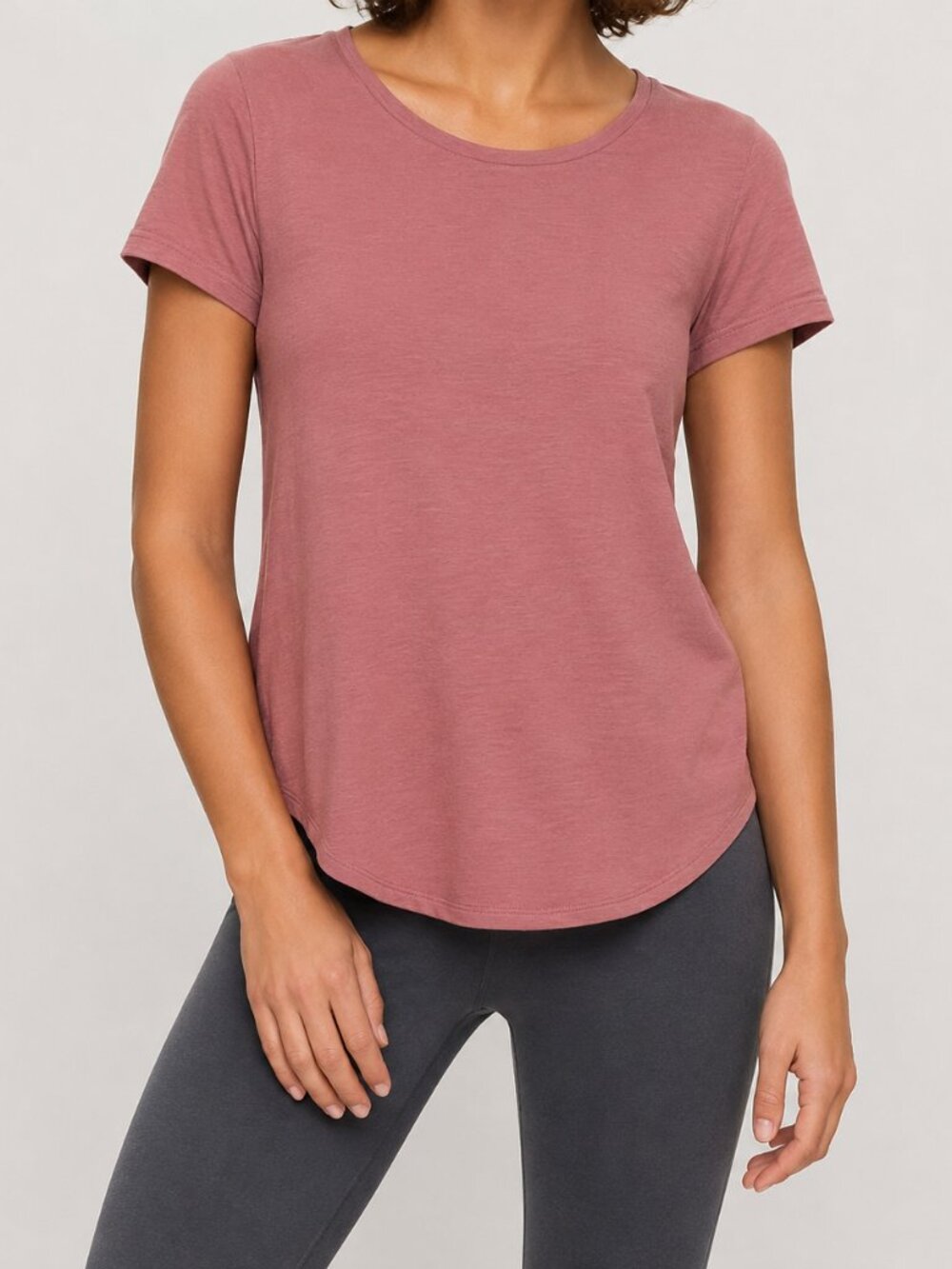 Aritzia Wilfred Free Esther Shirt Canyon Rose Short Sleeve Size M NW